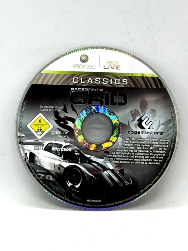 Racerdriver Grid Xbox 360 (game only)