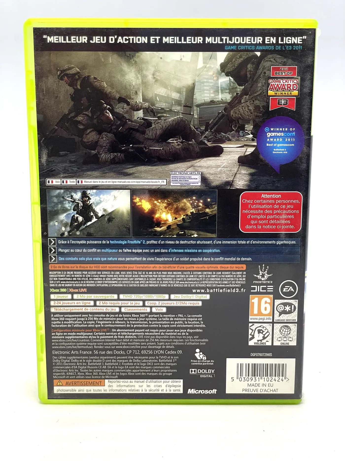 Battlefield 3 Xbox 360