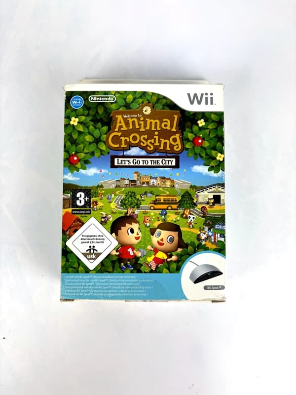 Animal Crossing Let's Go the the City + Wii Speak Nintendo Wii