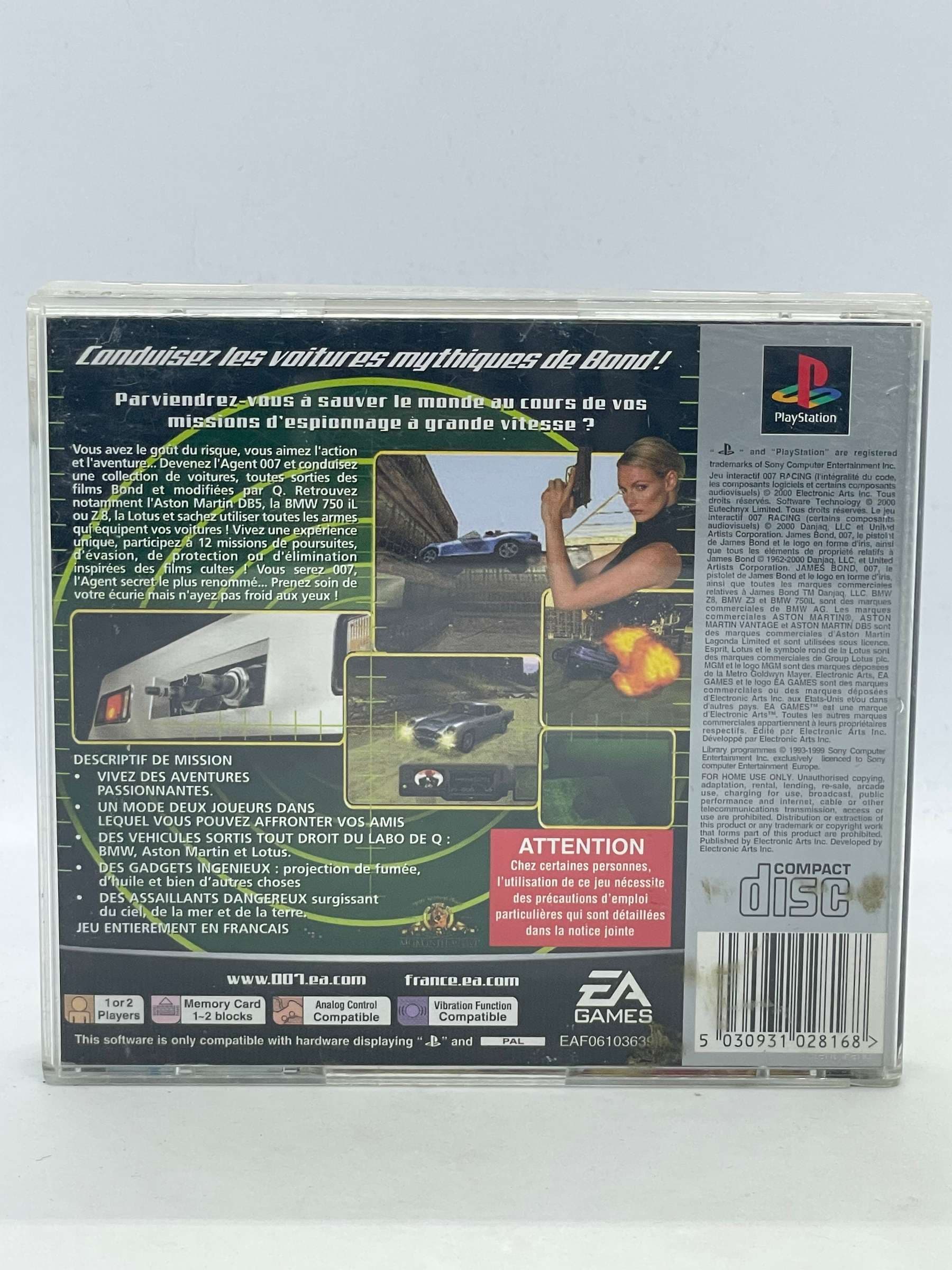 007 Racing PS1 PSX (FR)