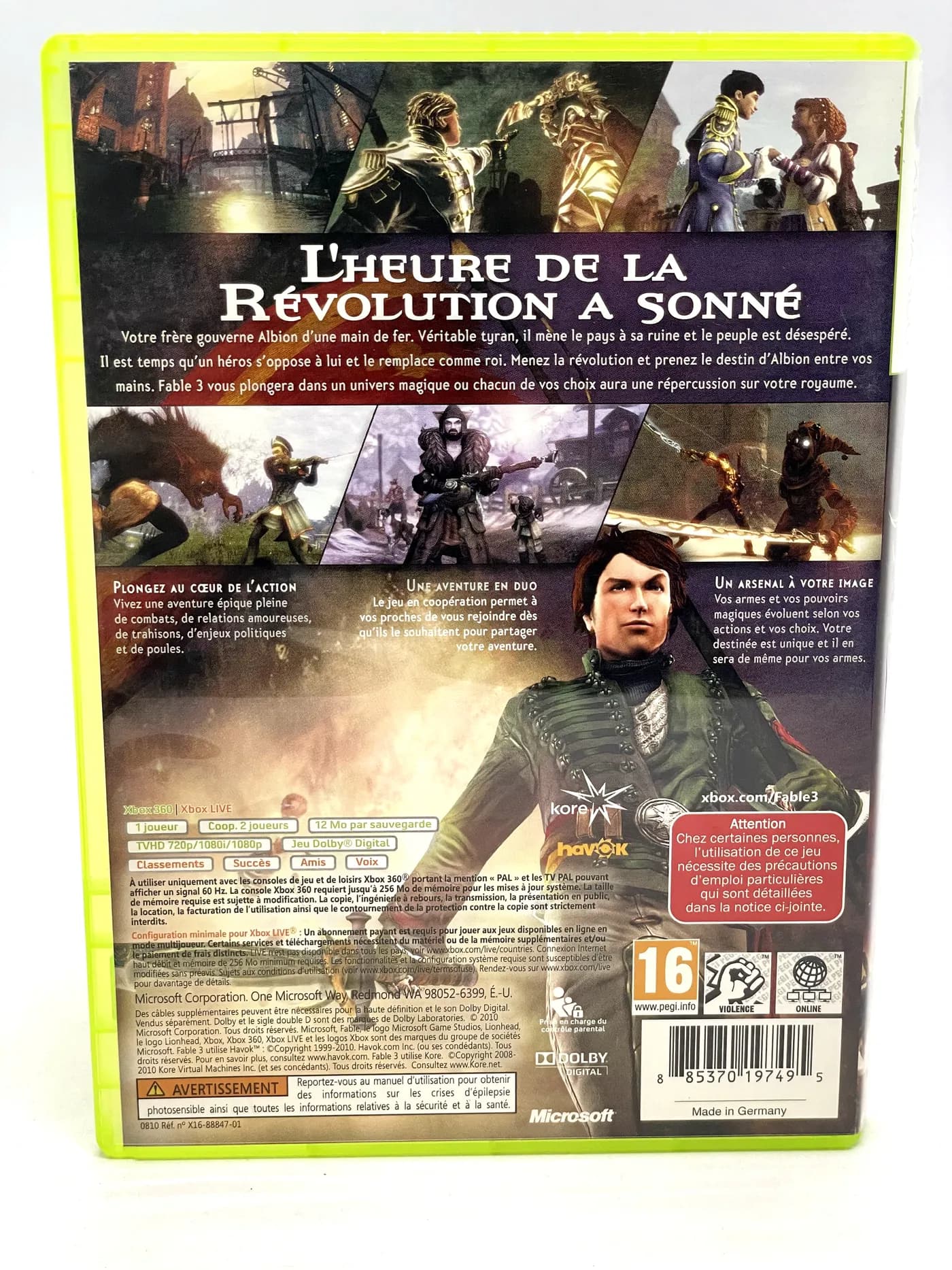 Fable 3 Xbox 360
