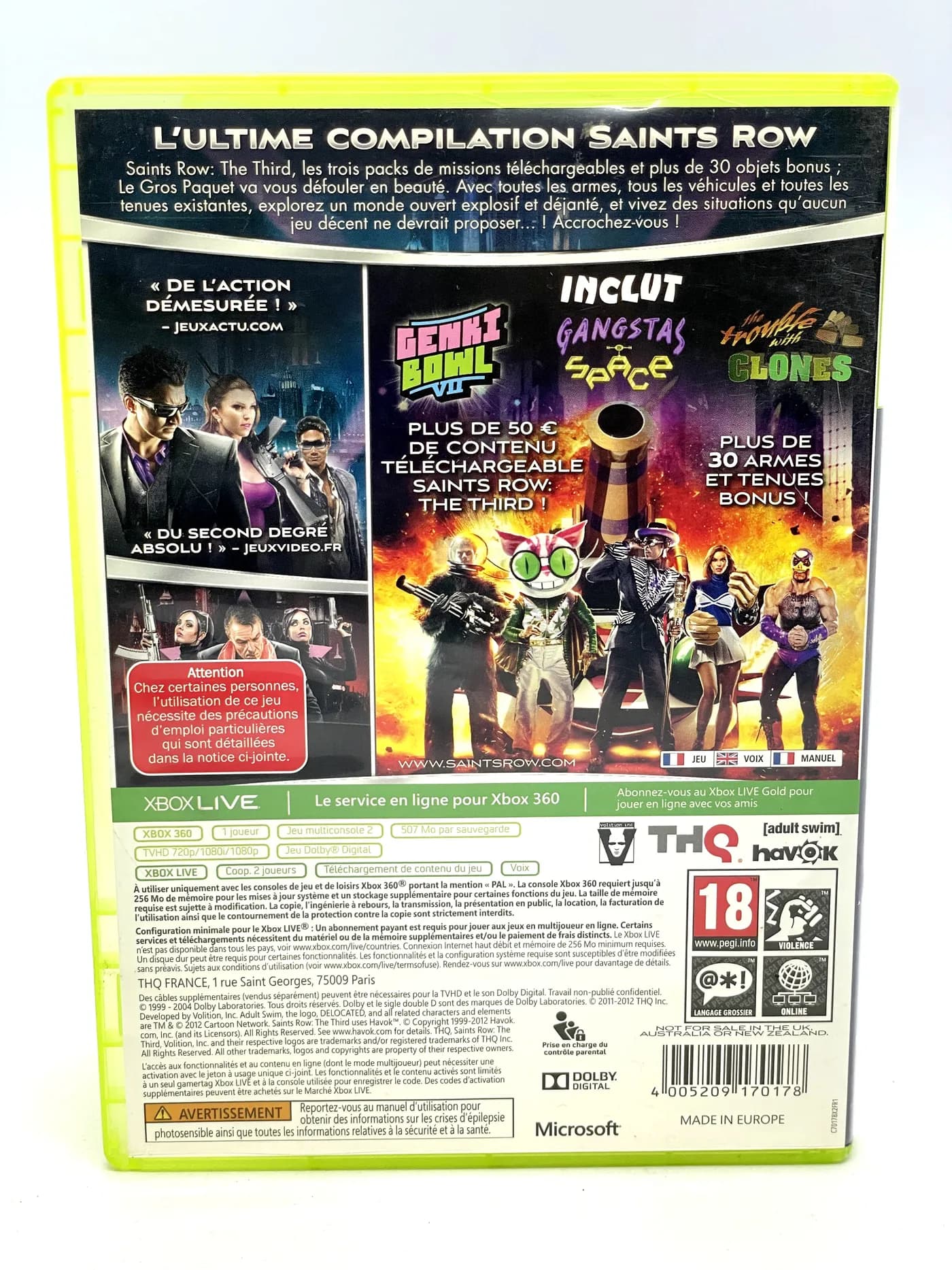 Saints Row The Third Full Package Xbox 360