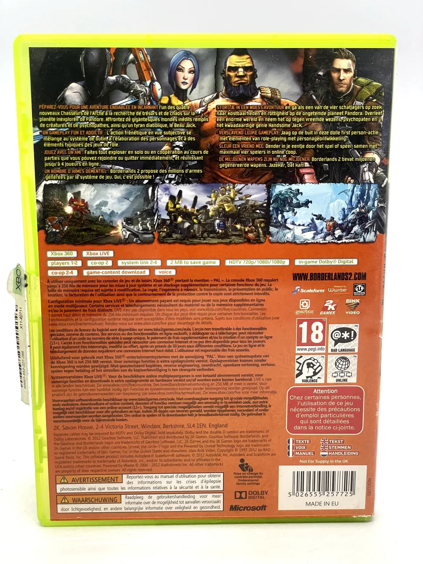 Borderlands 2 Xbox 360