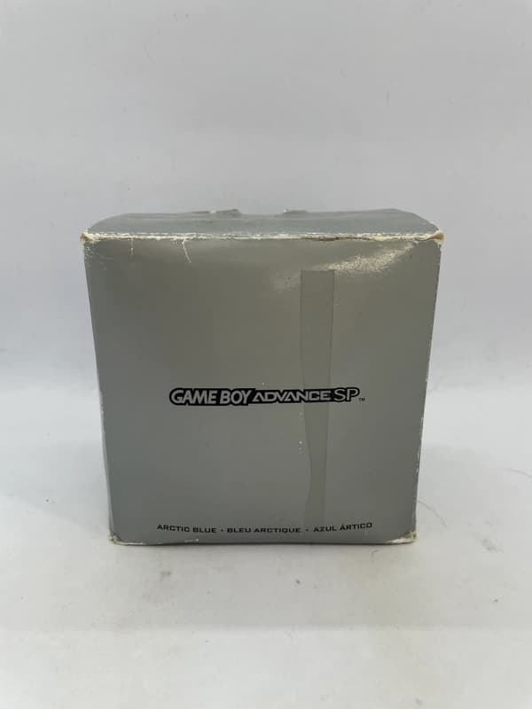 Nintendo GameBoy Advance SP Arctic Blue Console + Cardboard Set