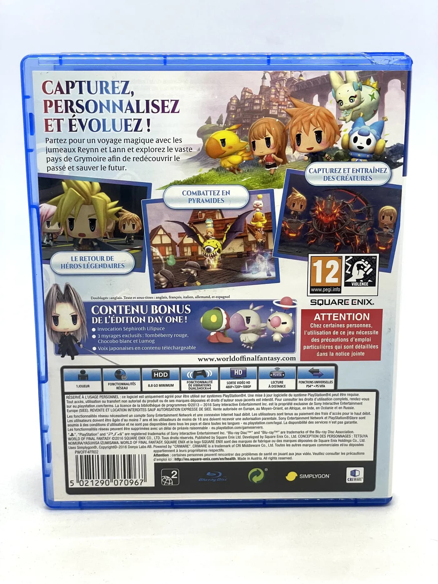 World of Final Fantasy PS4