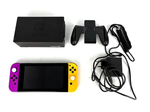 Nintendo Switch Console Purple/Yellow Bundle