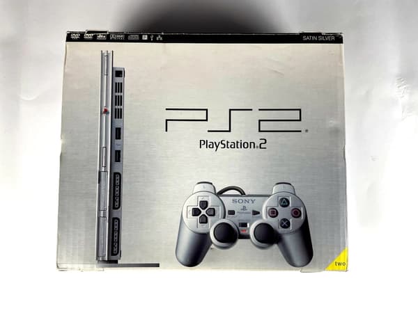 PlayStation 2 Slim Satin Console SCPH-75004 + Box + Manual Set