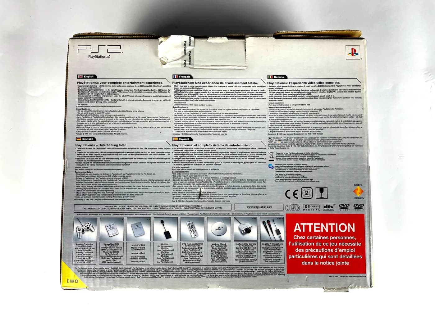 PlayStation 2 Slim Satin Console SCPH-75004 + Box + Manual Set