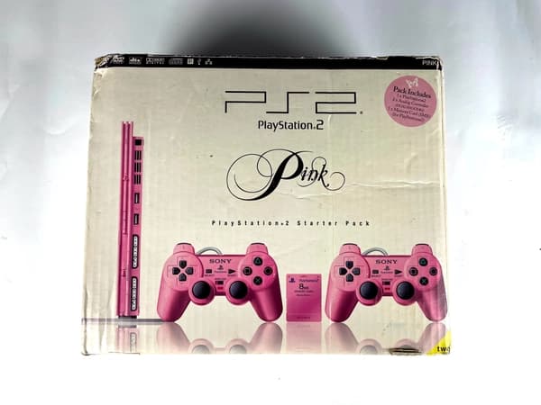 Konsola PlayStation 2 Slim Pink SCPH-77004 + Karton + Instrukcja Zestaw