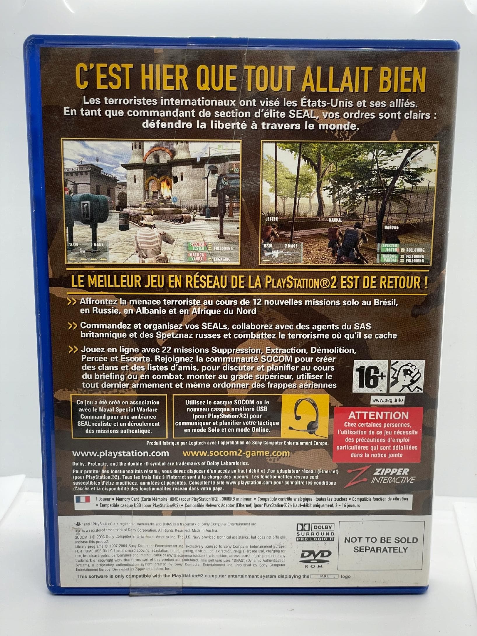 SOCOM II U.S. Navy Seals PlayStation 2 PS2