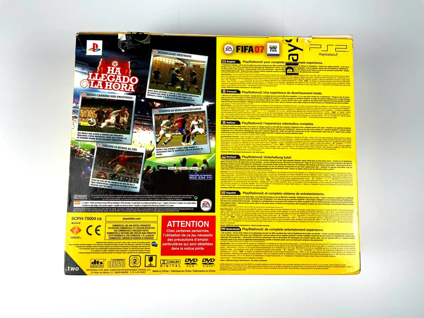 PlayStation 2 Slim SCPH-77004 FIFA 07 Pack Console Complete