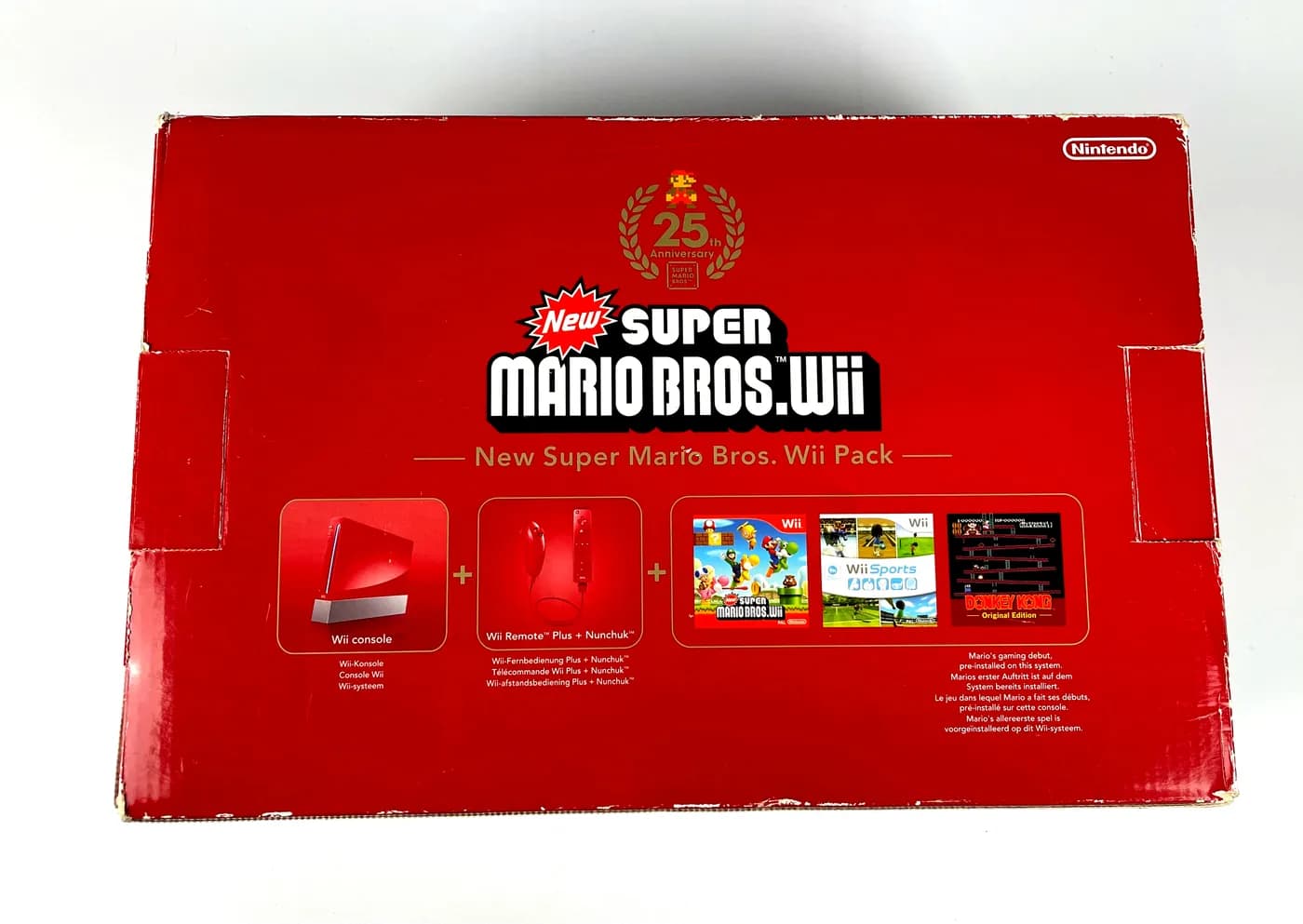Nintendo Wii Red 25th Anniversary RVL-001 Console Complete