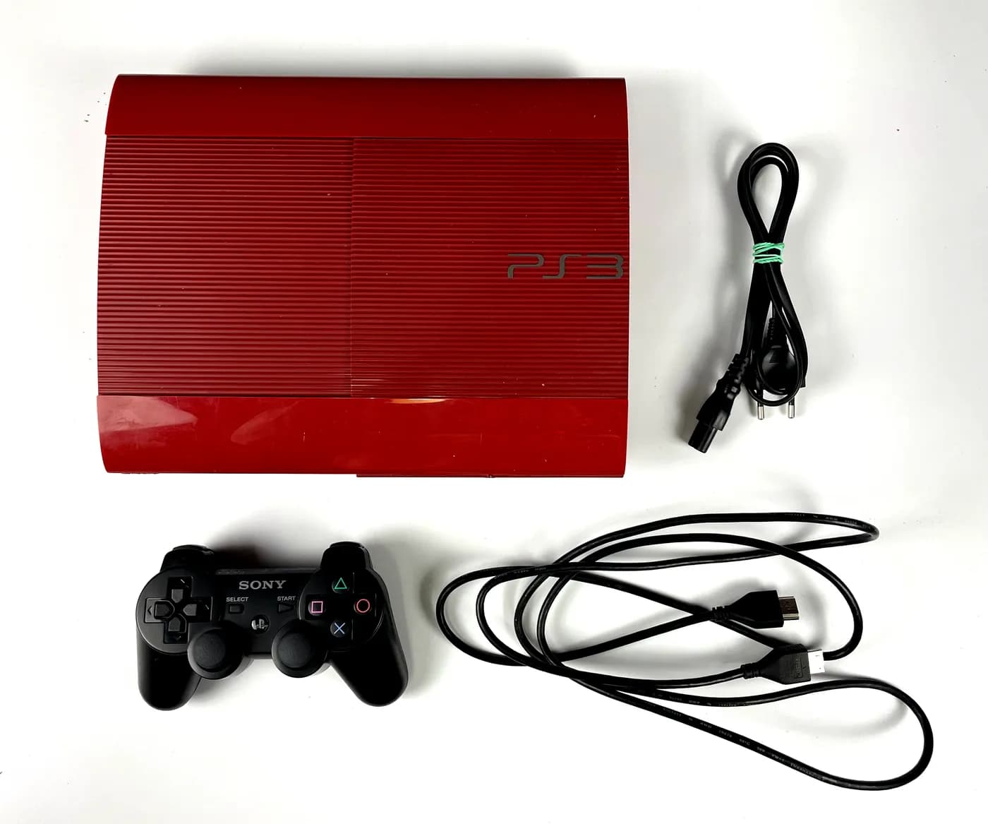 PlayStation 3 PS3 Red 500GB CECH-4204C Console Kit