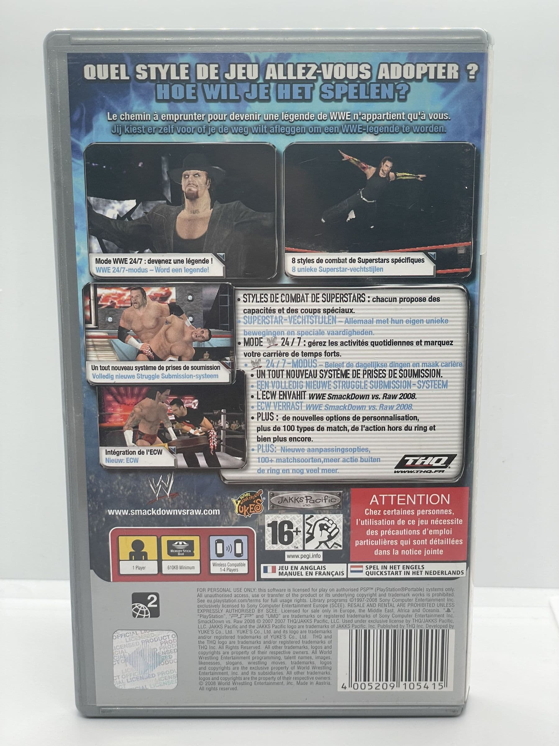 Smackdown vs Raw 2008 PSP