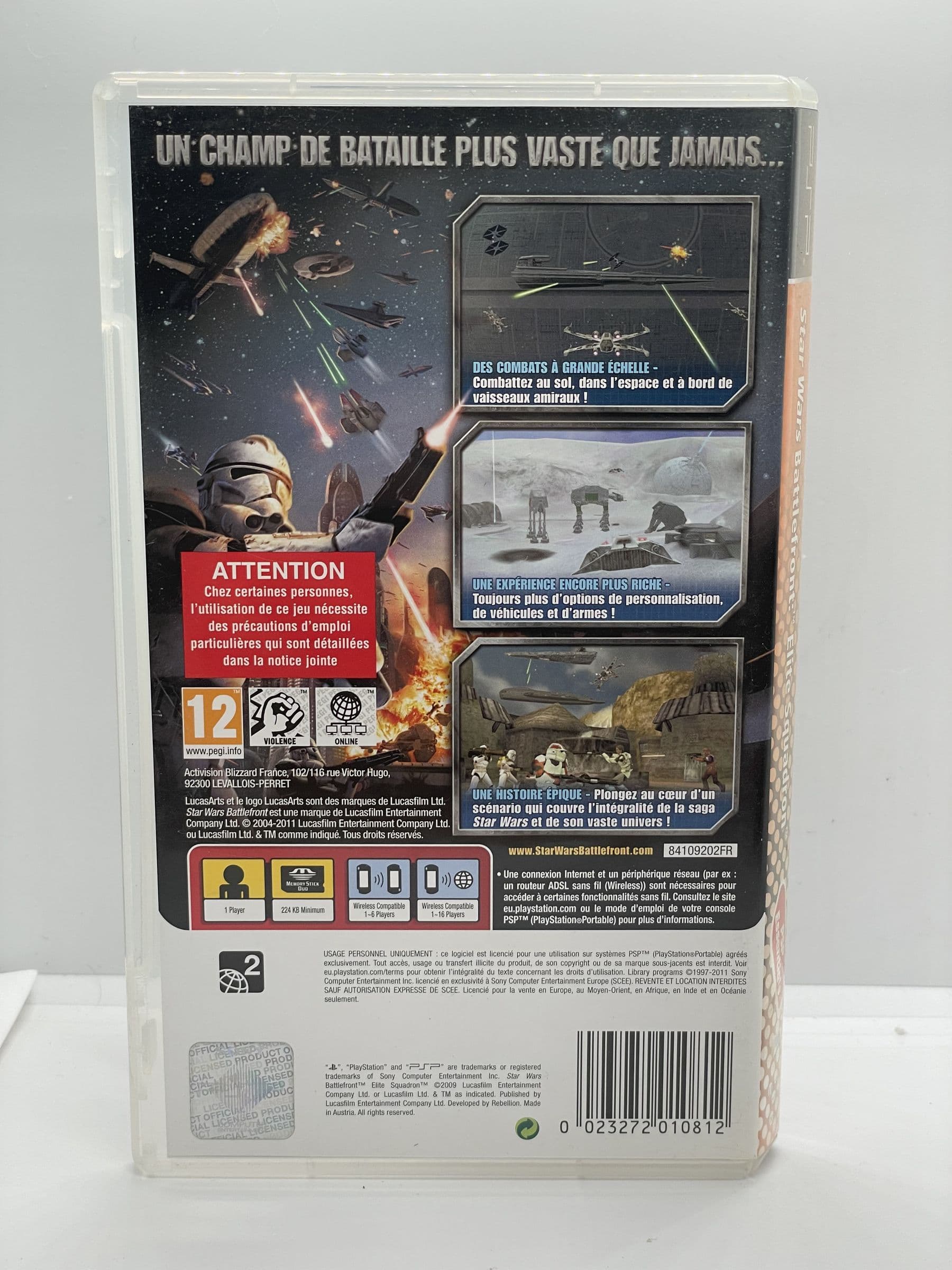 Star Wars Battlefront Elite Squadron PSP
