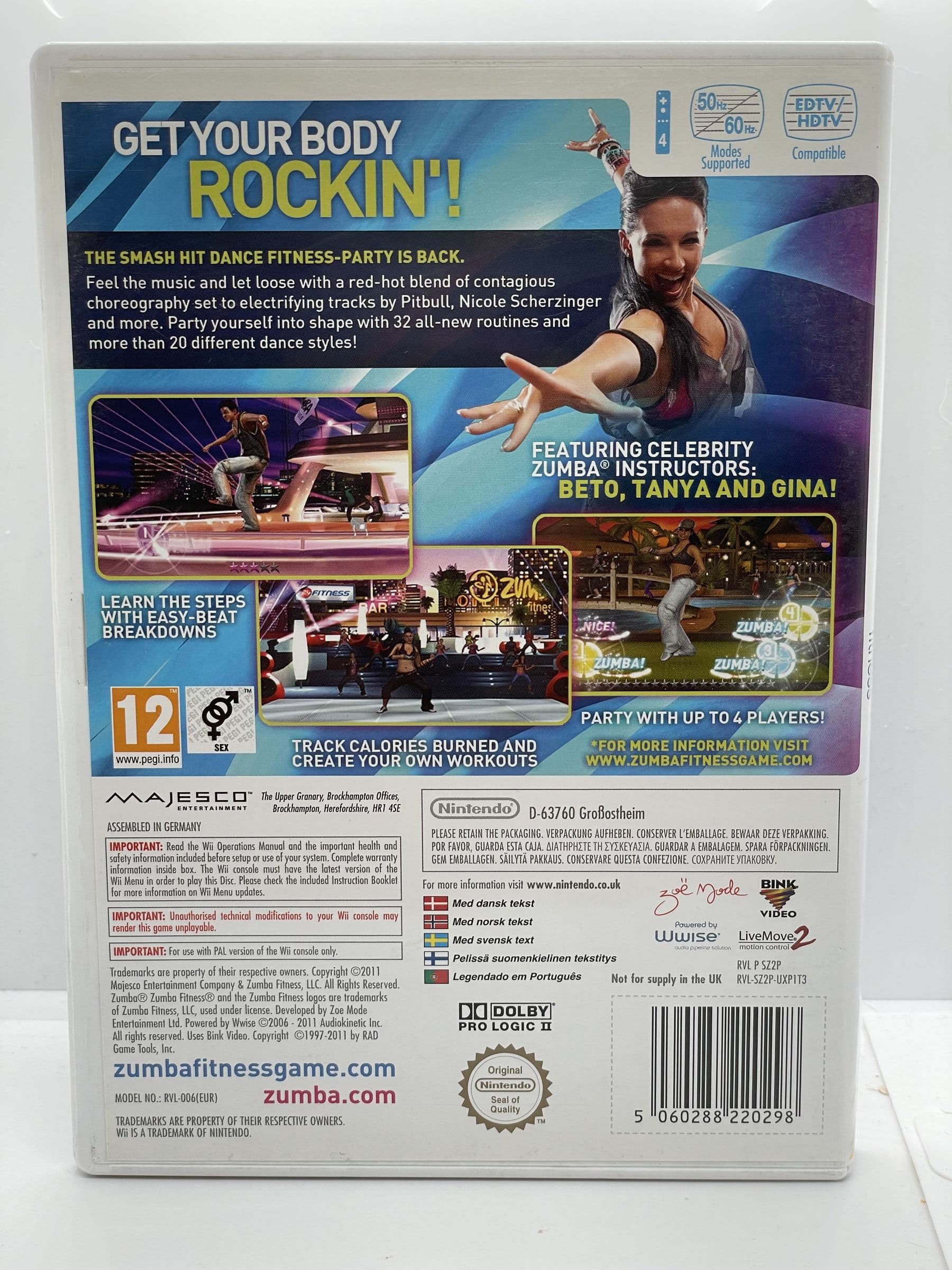 Zumba Fitness 2 Nintendo Wii