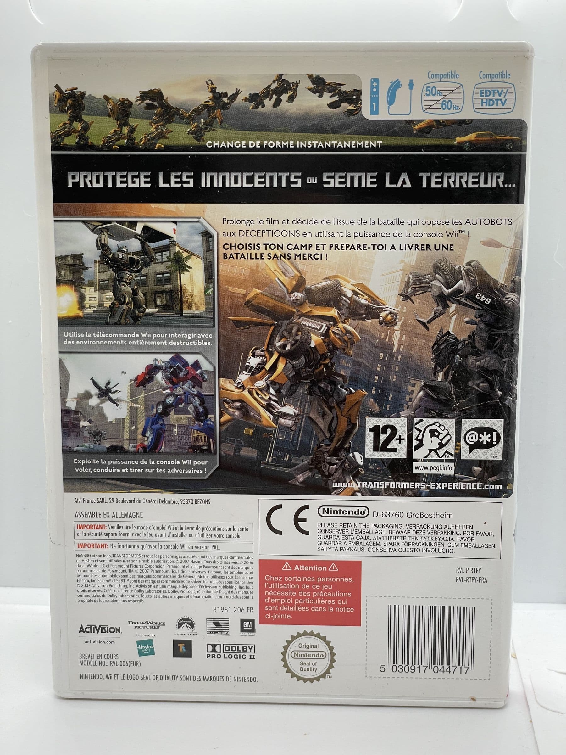 Transformers Nintendo Wii