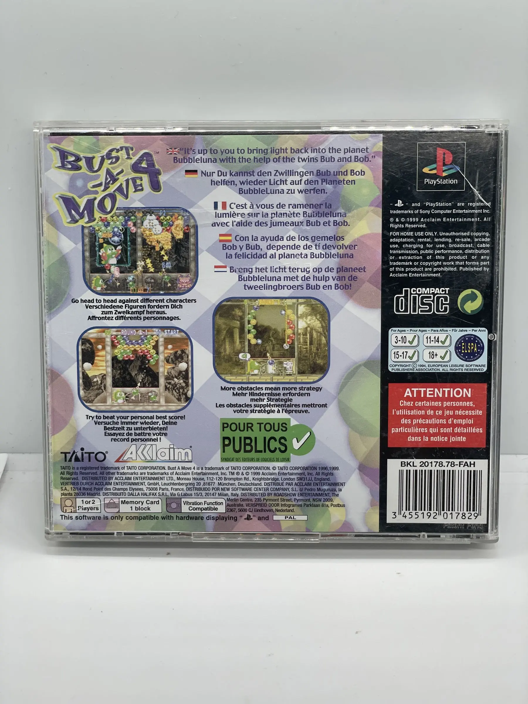 Bust-A-Move 4 PS1