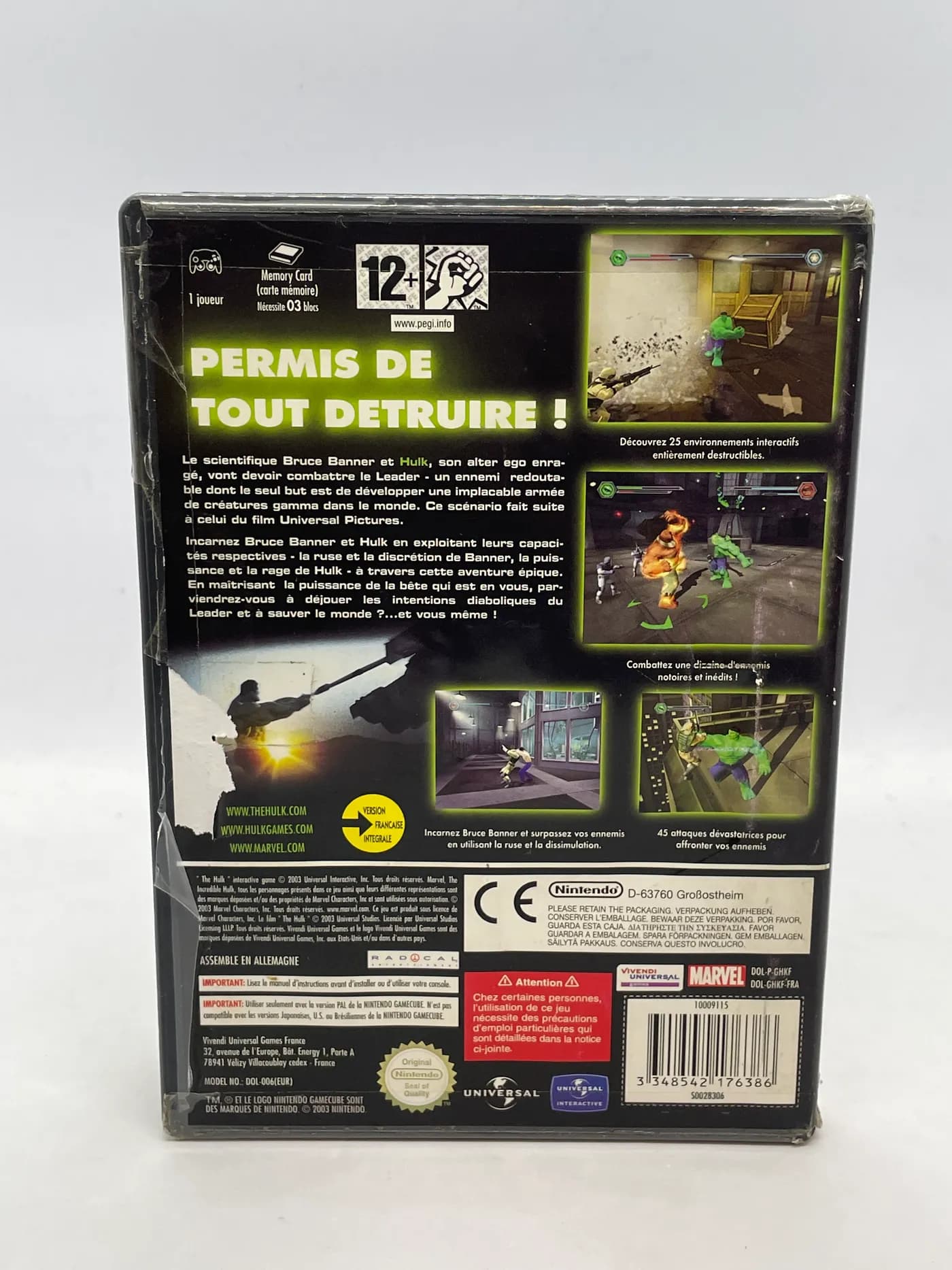 Hulk Nintendo GameCube (FR)
