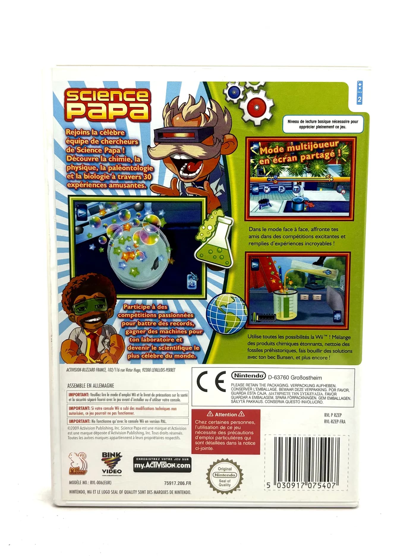 Science Papa Nintendo Wii