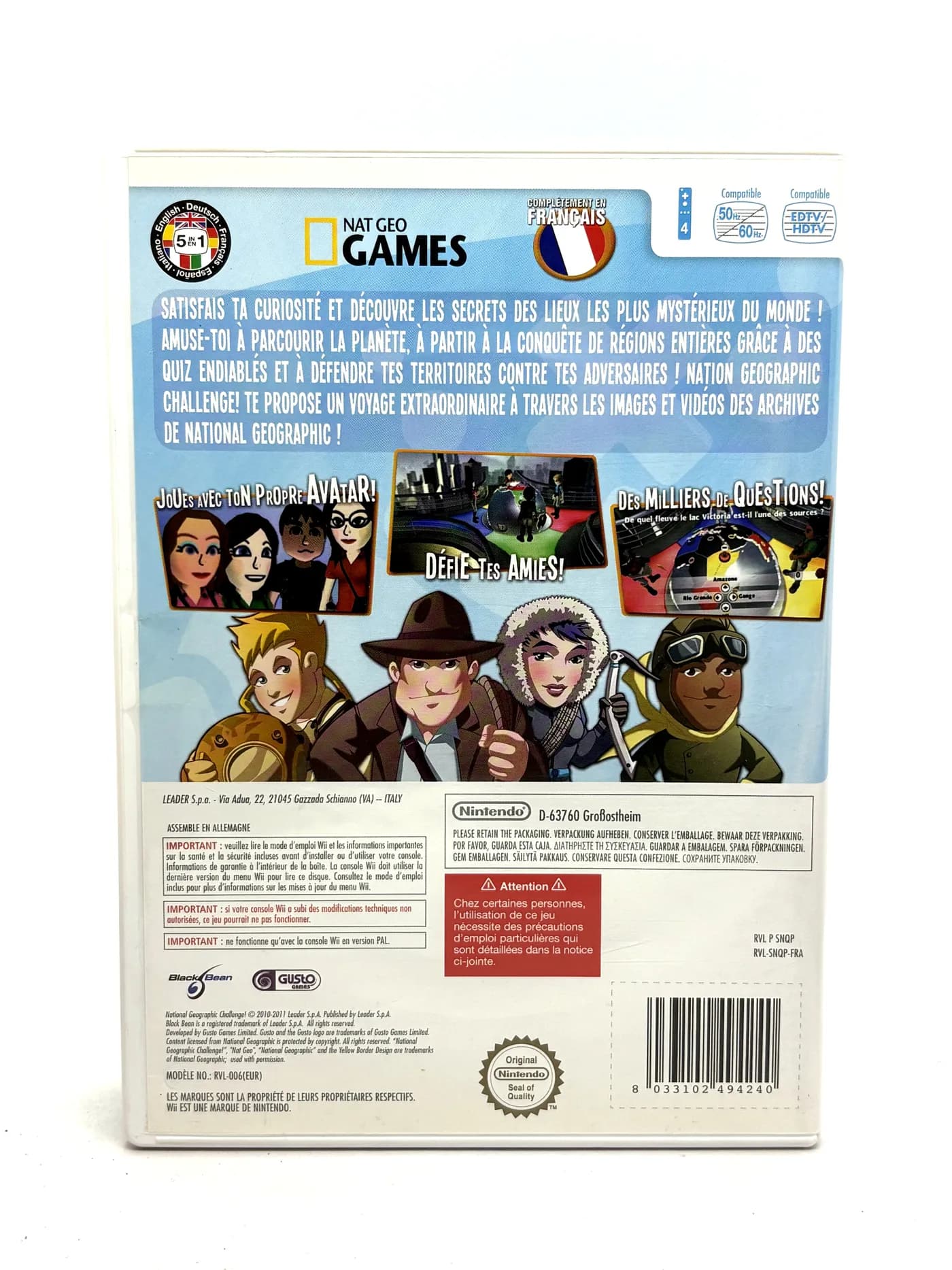 National Geographic Challenge! Nintendo Wii