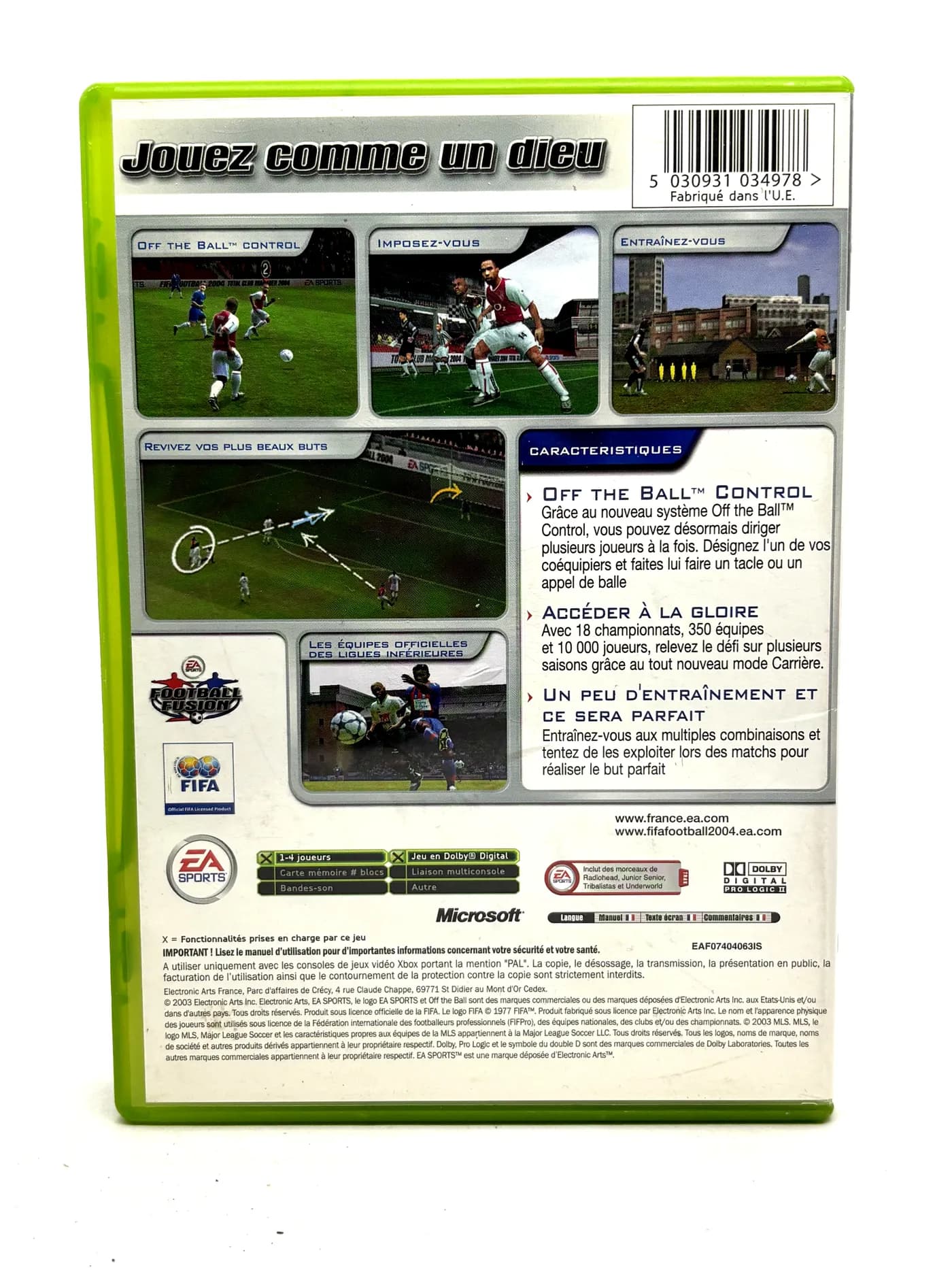 FIFA Football 2004 XBOX (FR)