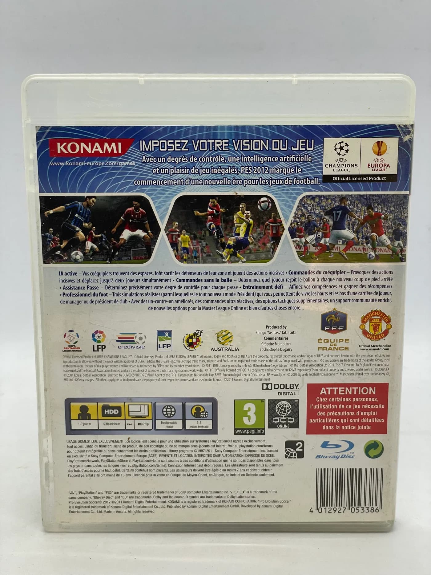 Pro Evolution Soccer 2012 PS3 (FR)