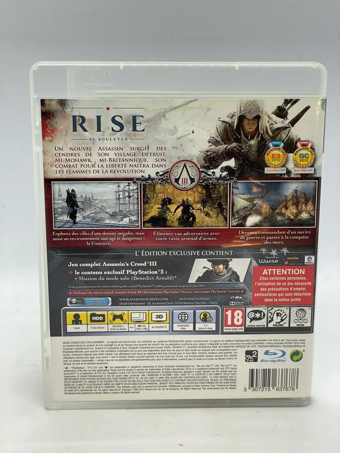 Assassin's Creed III PS3
