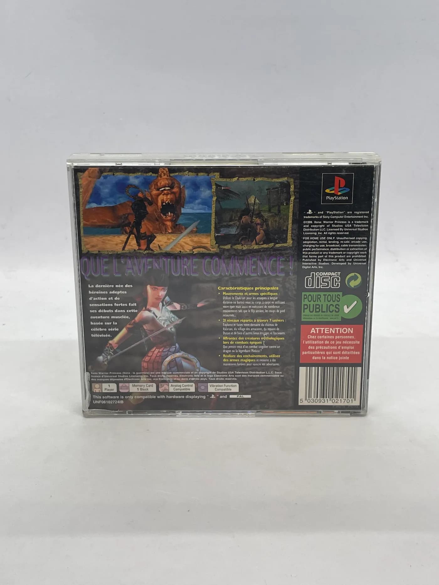 Xena Warrior Princess PS1 PSX (FR)