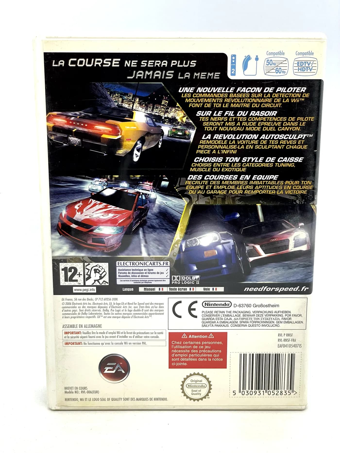 Need for Speed Carbon Nintendo Wii (FR)