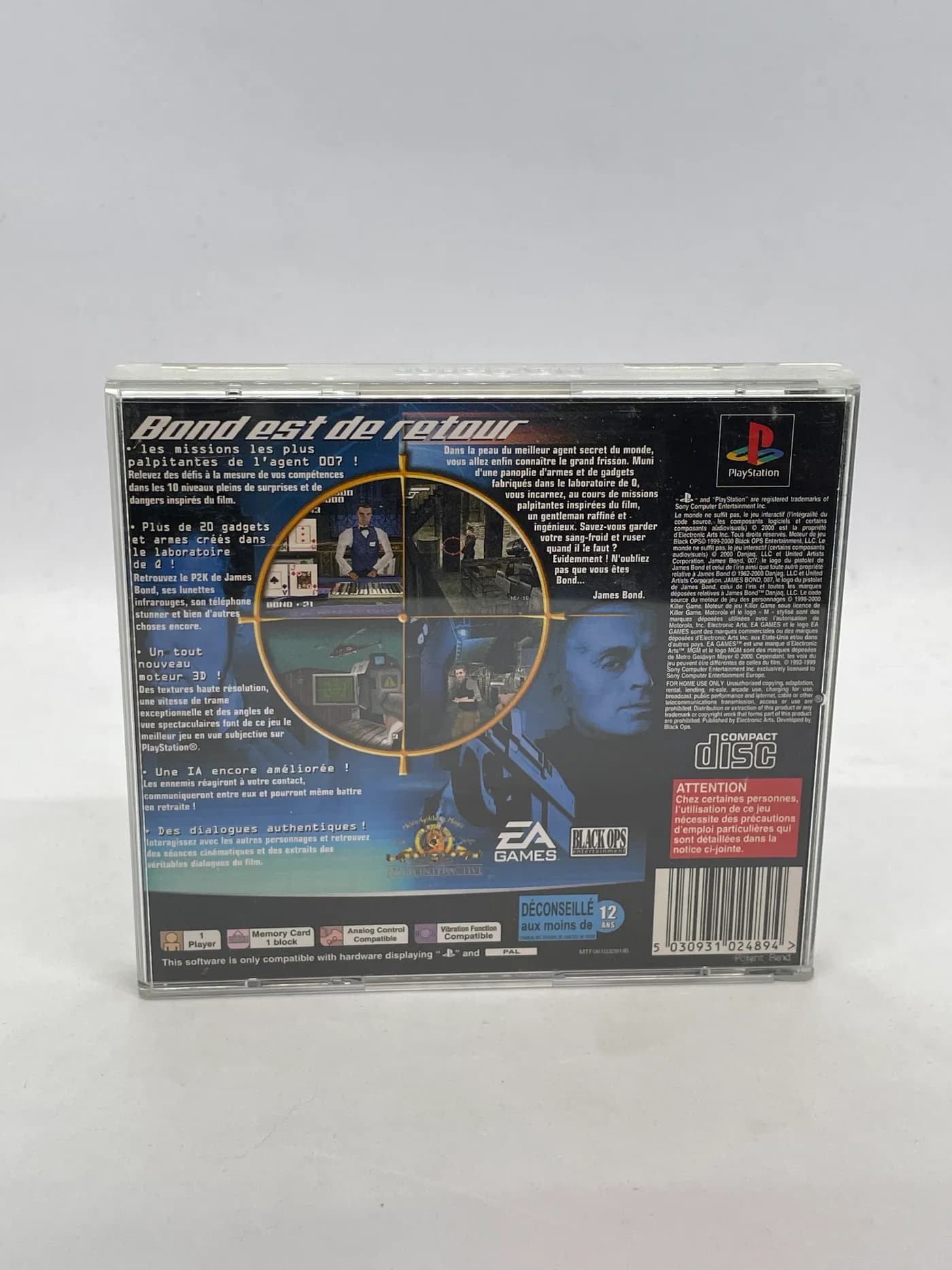 007 The World Is Not Enough PS1 PSX (FR)