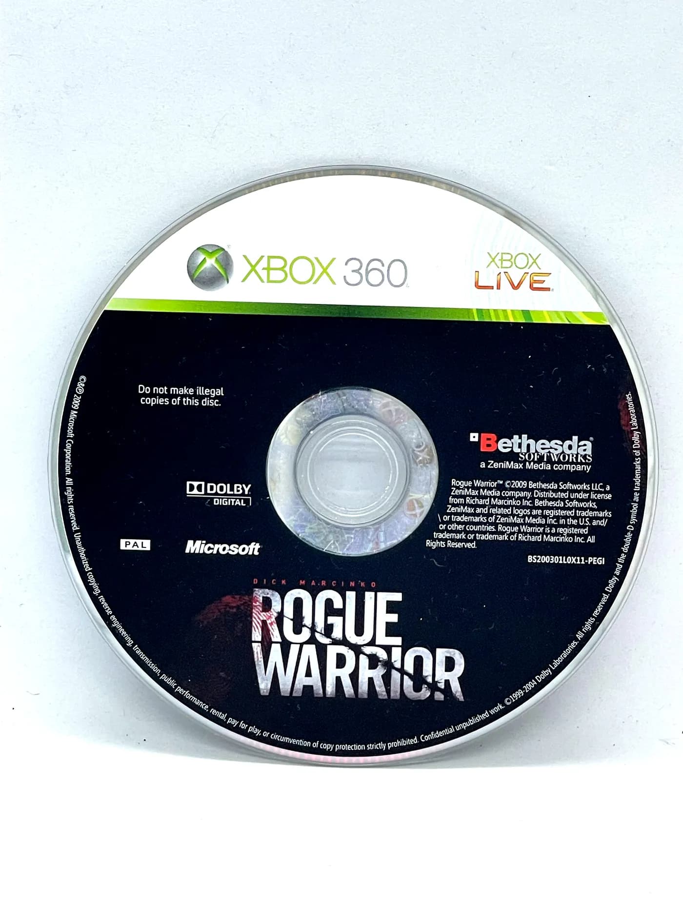 Rogue Warrior Xbox 360 (game only)