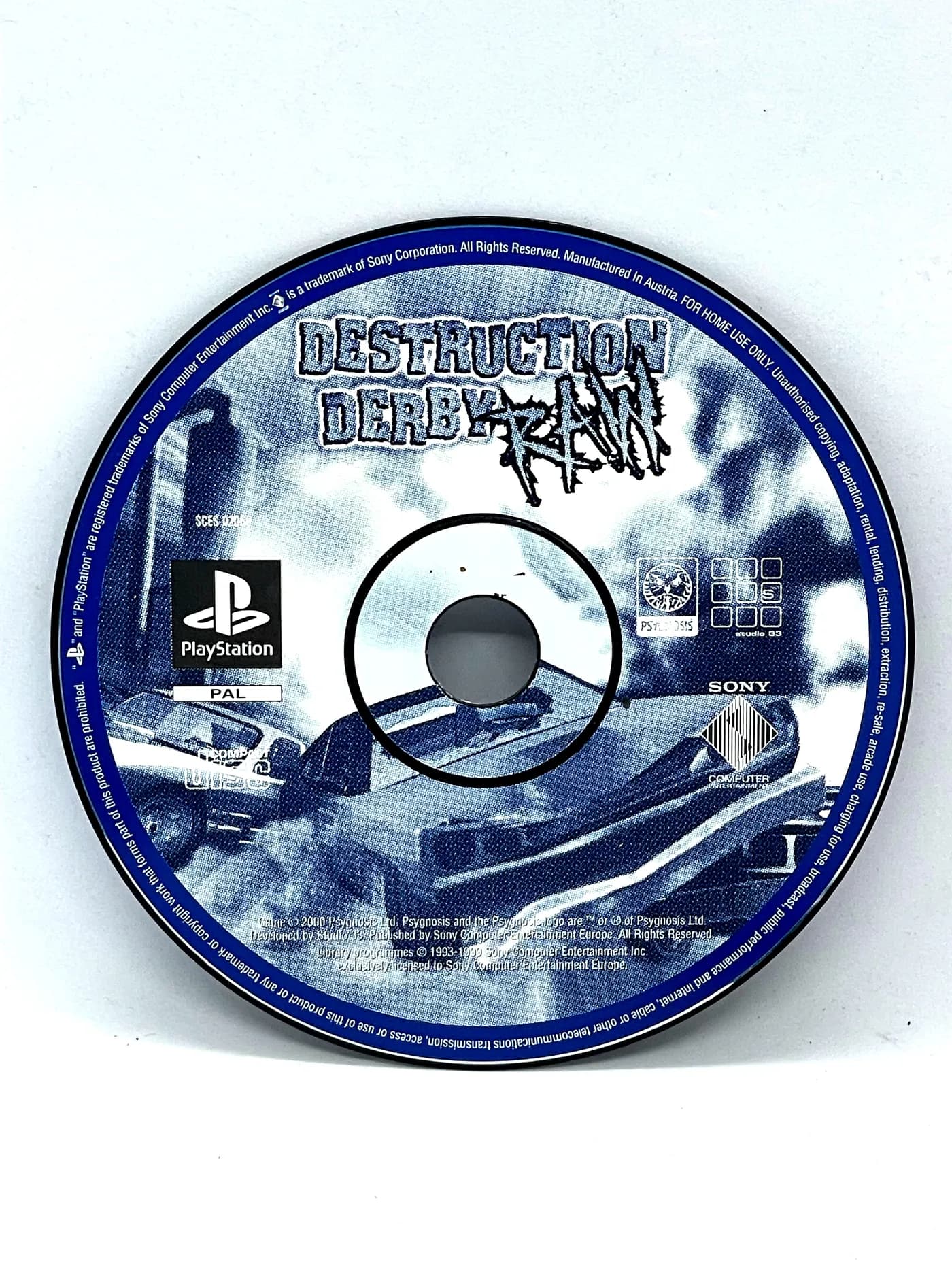 Destruction Derby Raw PS1 PSX (game only)