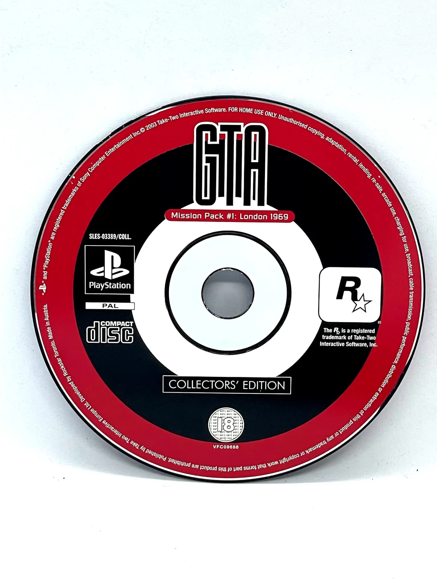 Grand Theft Auto London 1969 PS1 PSX (game only)