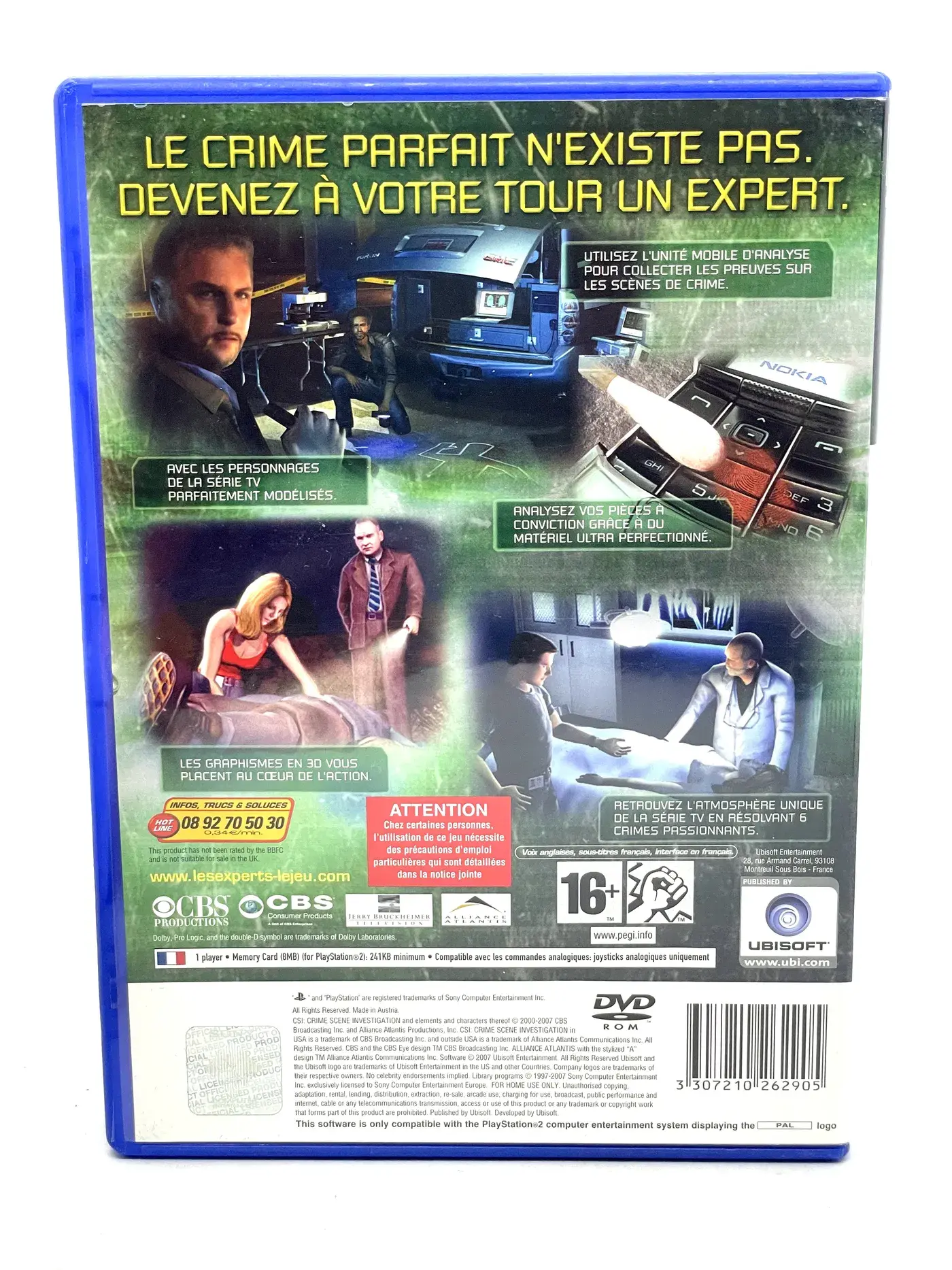 CSI Crime Scene Investigation 3 Dimensions of Murder PS2