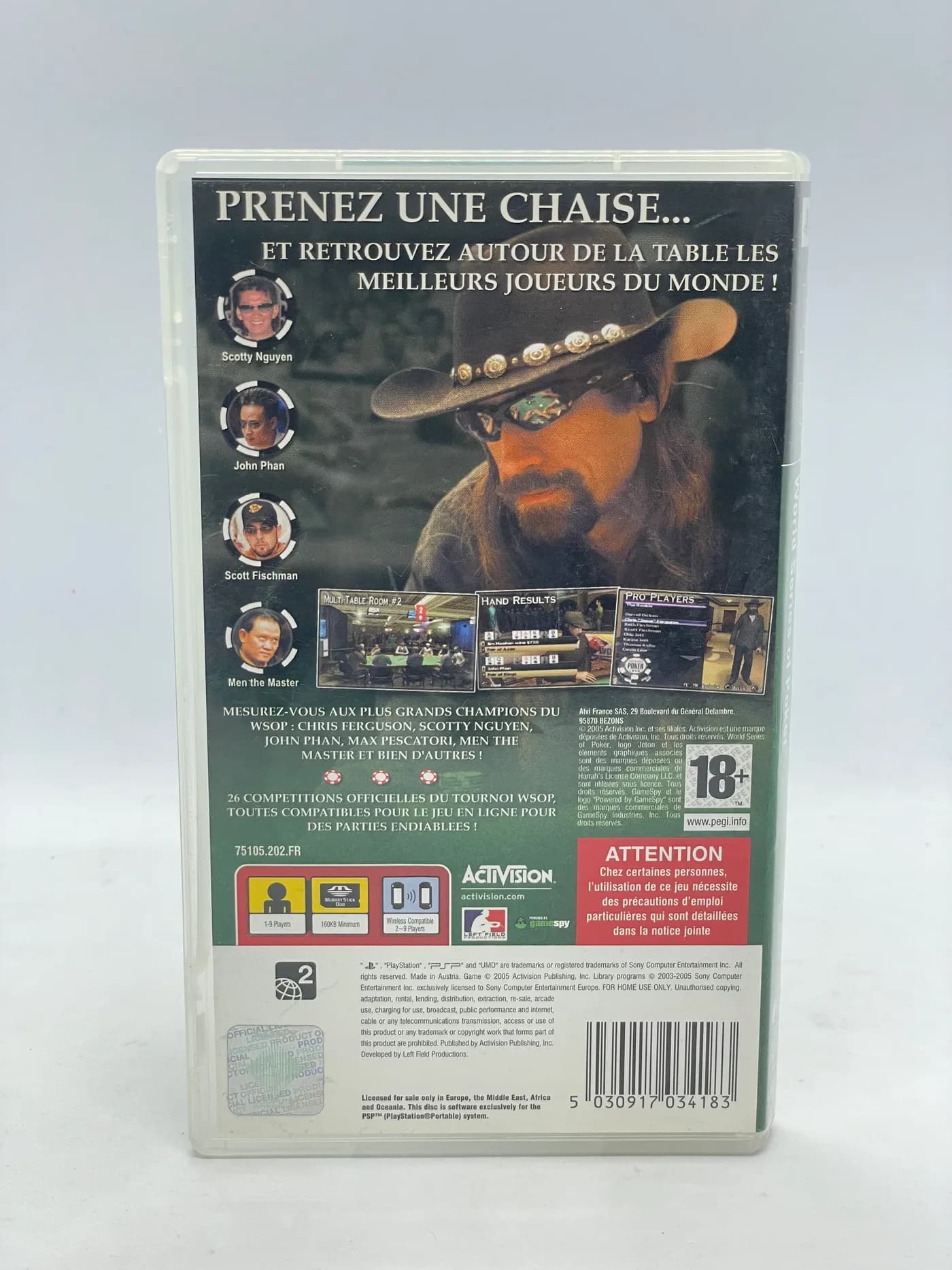 World Series of Poker PSP