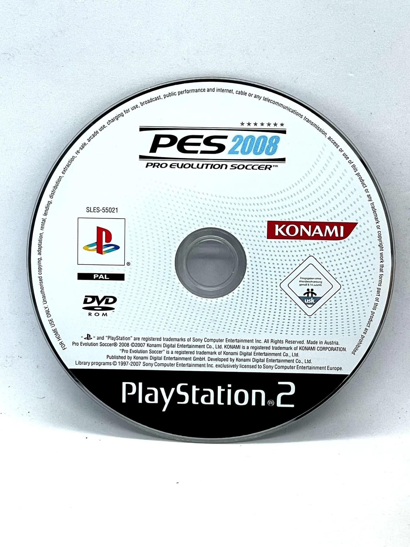 Pro Evolution Soccer 2008 PS2 (game only)