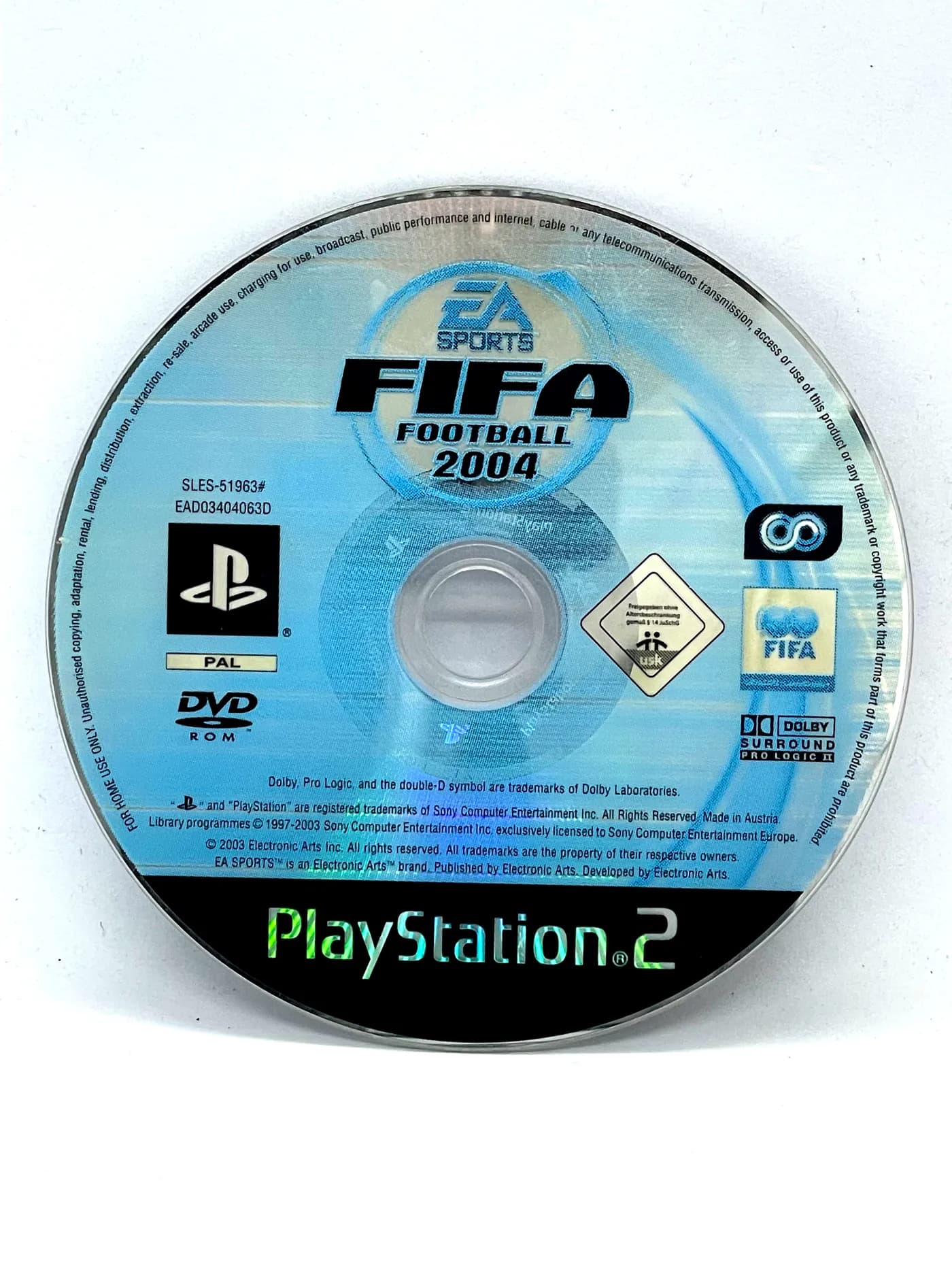 FIFA Football 2004 PS2 (game only)
