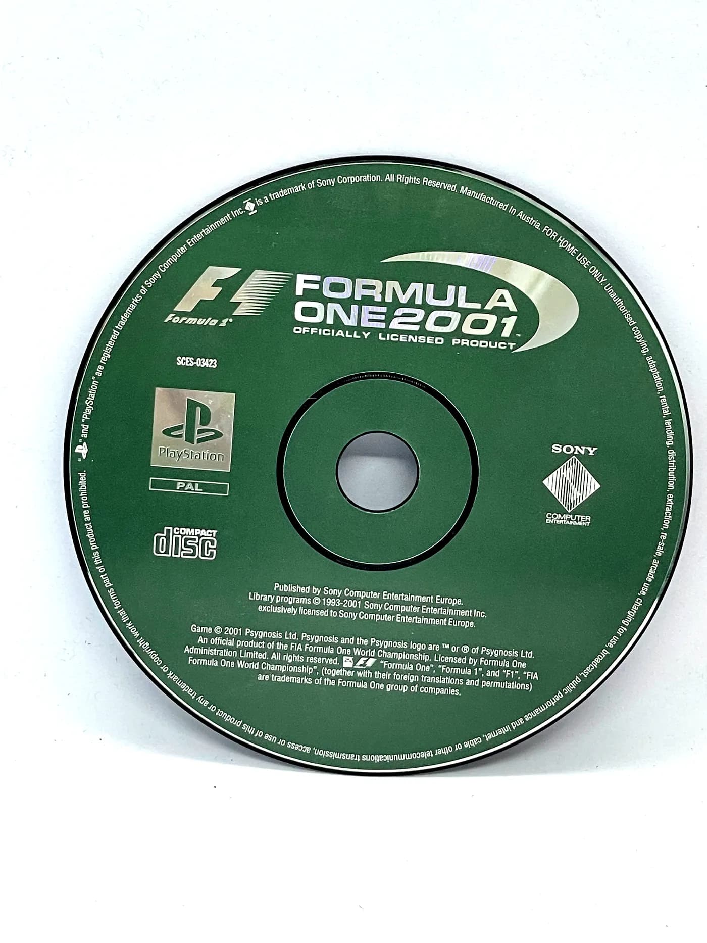 Formula One 2001 PS1 PSX (game only)