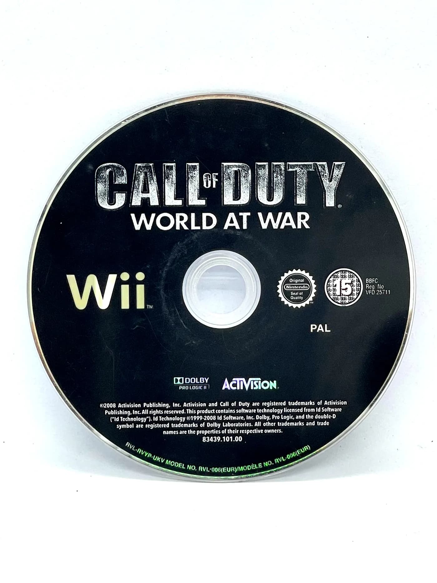 Call of Duty World at War Nintendo Wii (game only)