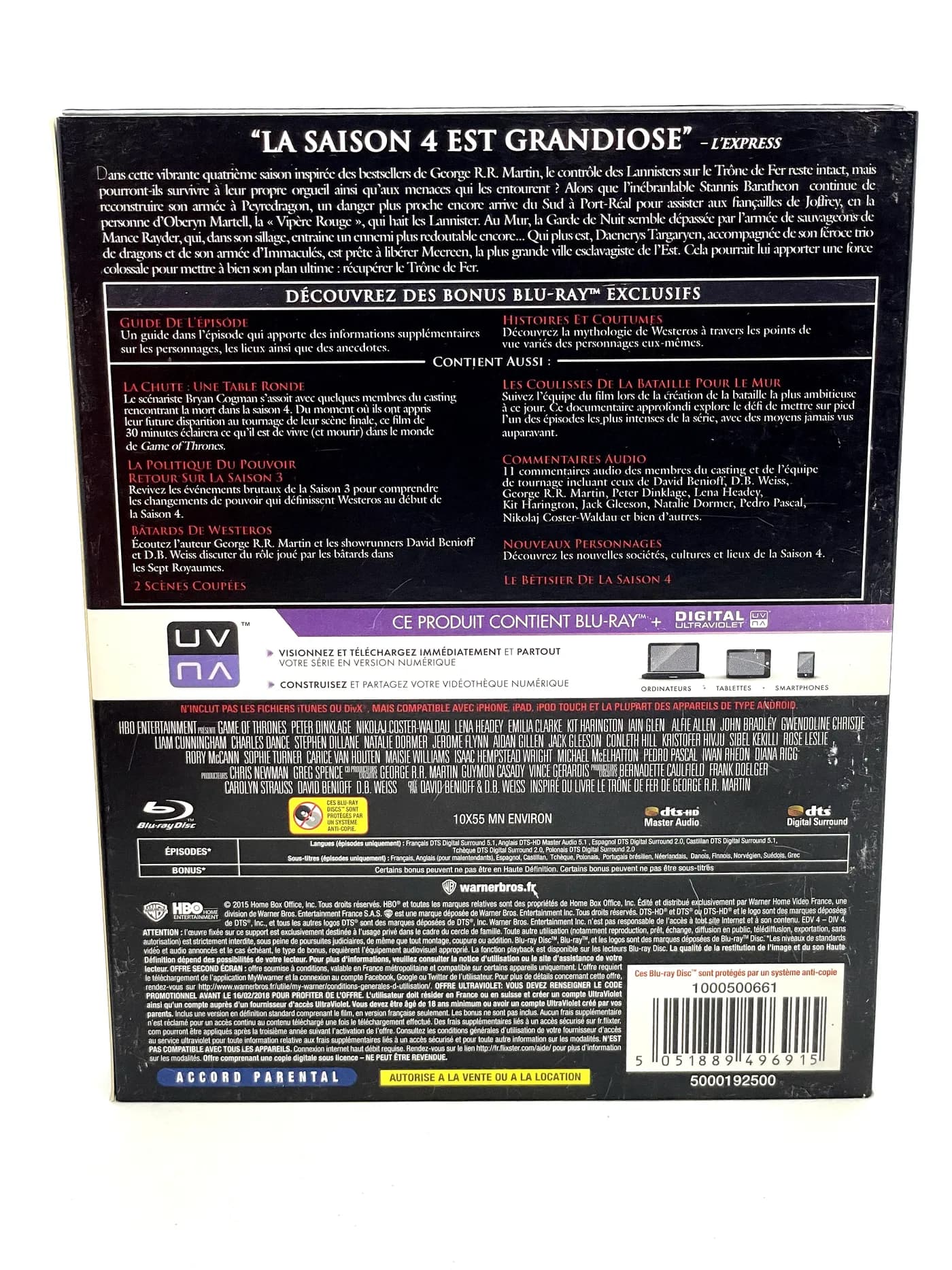 Game of Thones Season 4 Blu-Ray