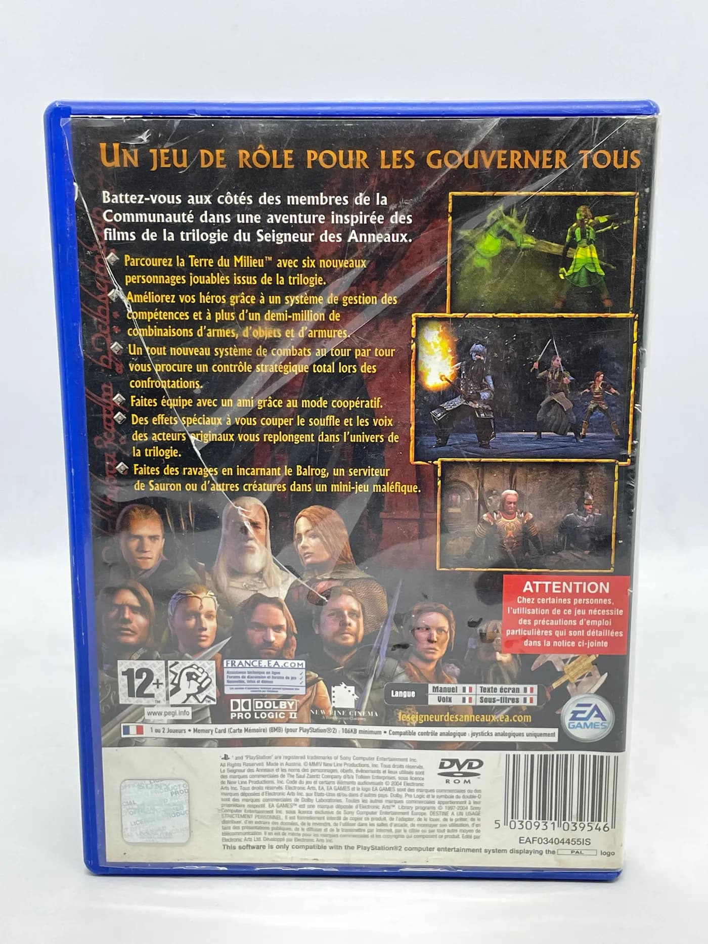 The Lord of the Rings: The Third Age PS2 (FR)