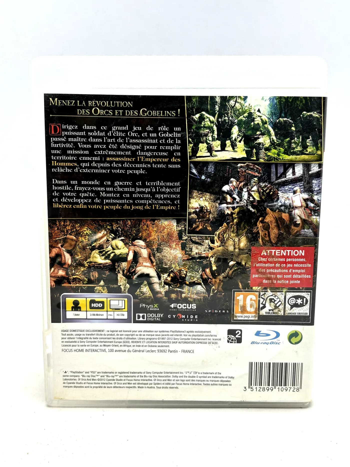 Of Orcs and Men PS3
