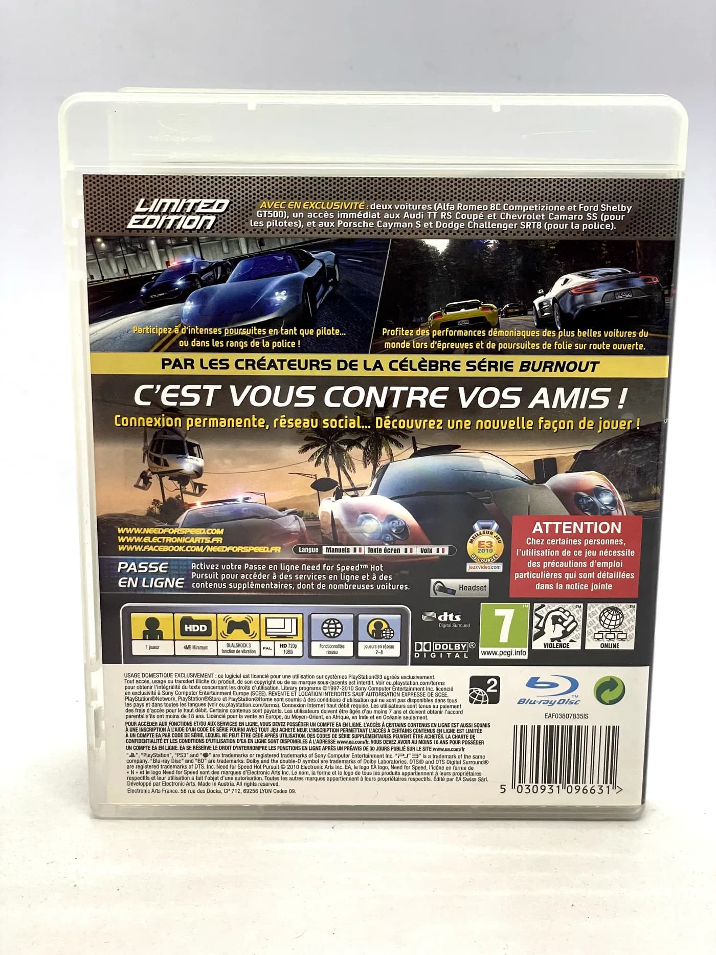 Need for Speed Hot Pursuit Limited Edition PS3
