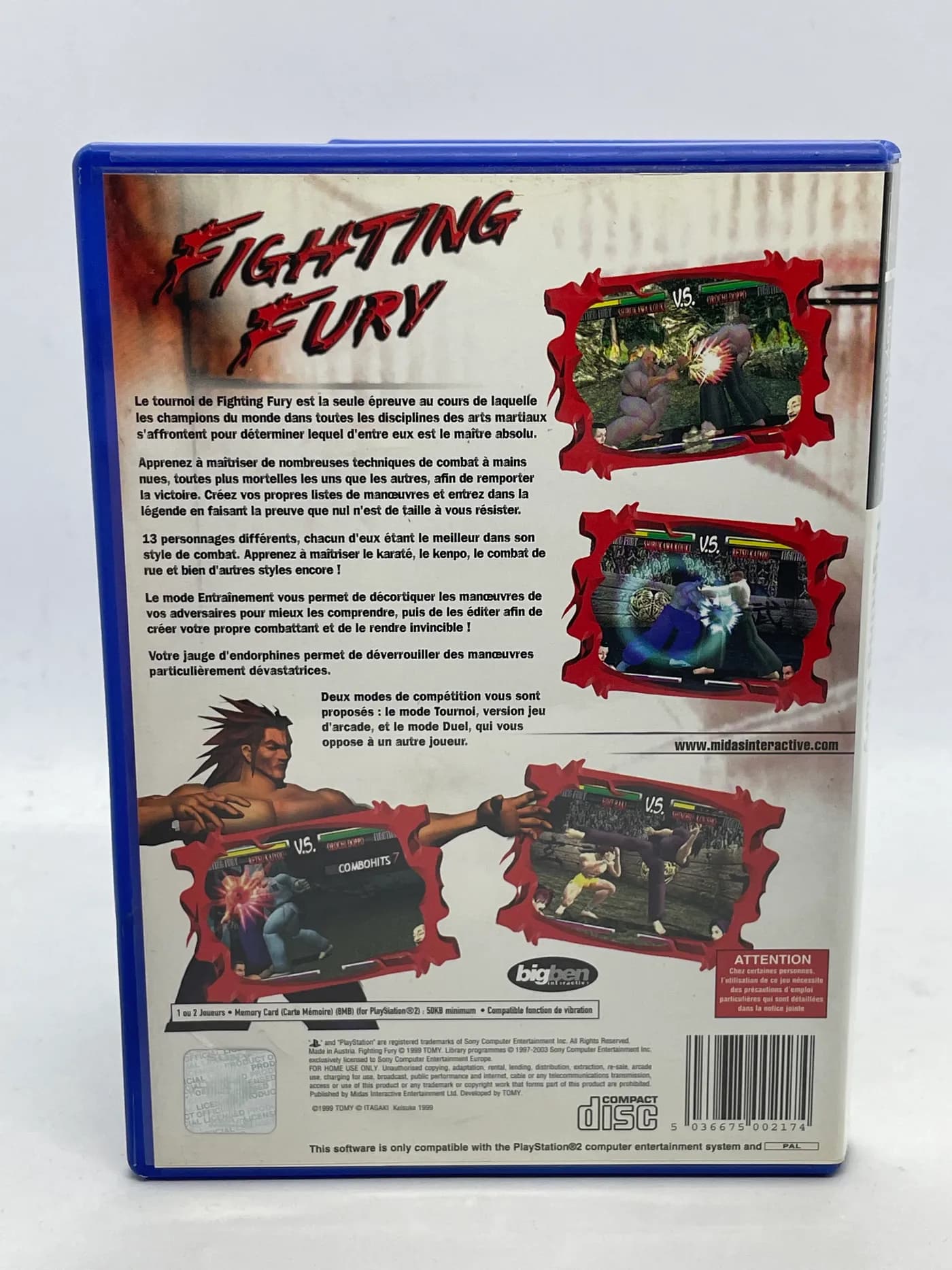Fighting Fury PS2