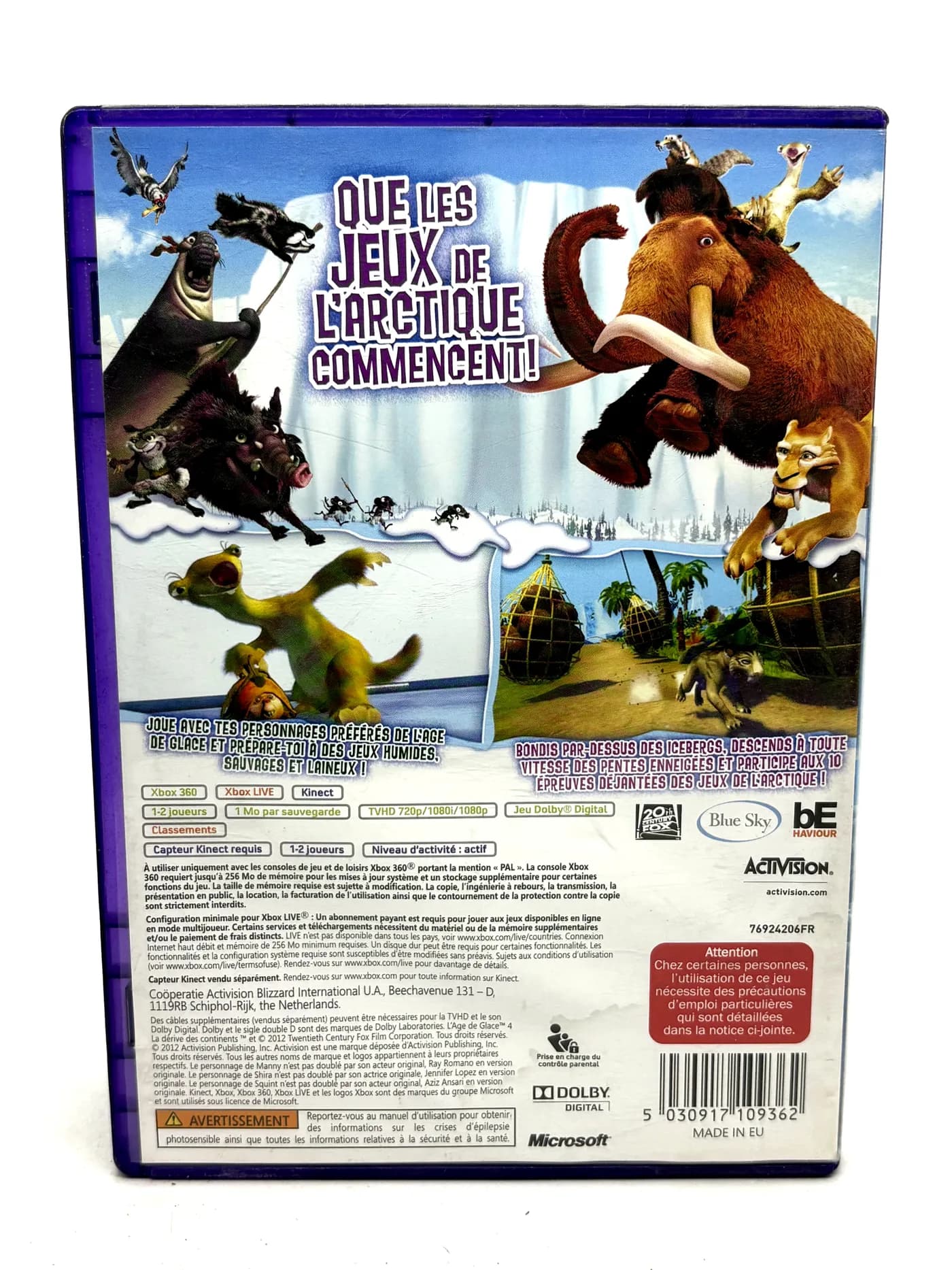 Ice Age 4 Continental Drift Arctic Games Xbox 360