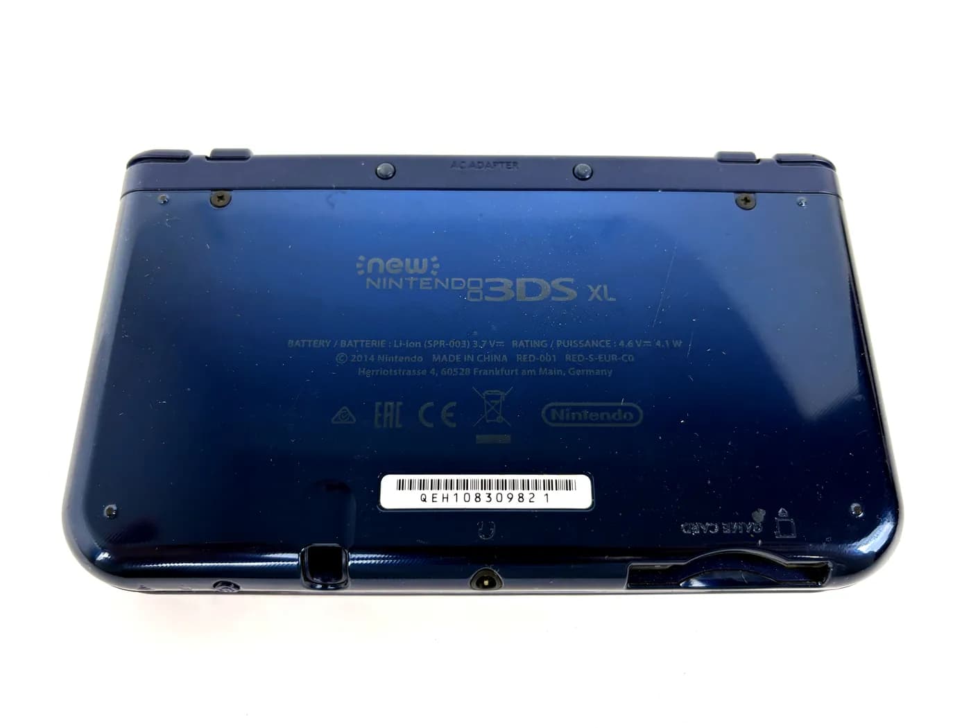 Nintendo New 3DS XL Console Metallic Blue (IPS Top) + Charger Kit