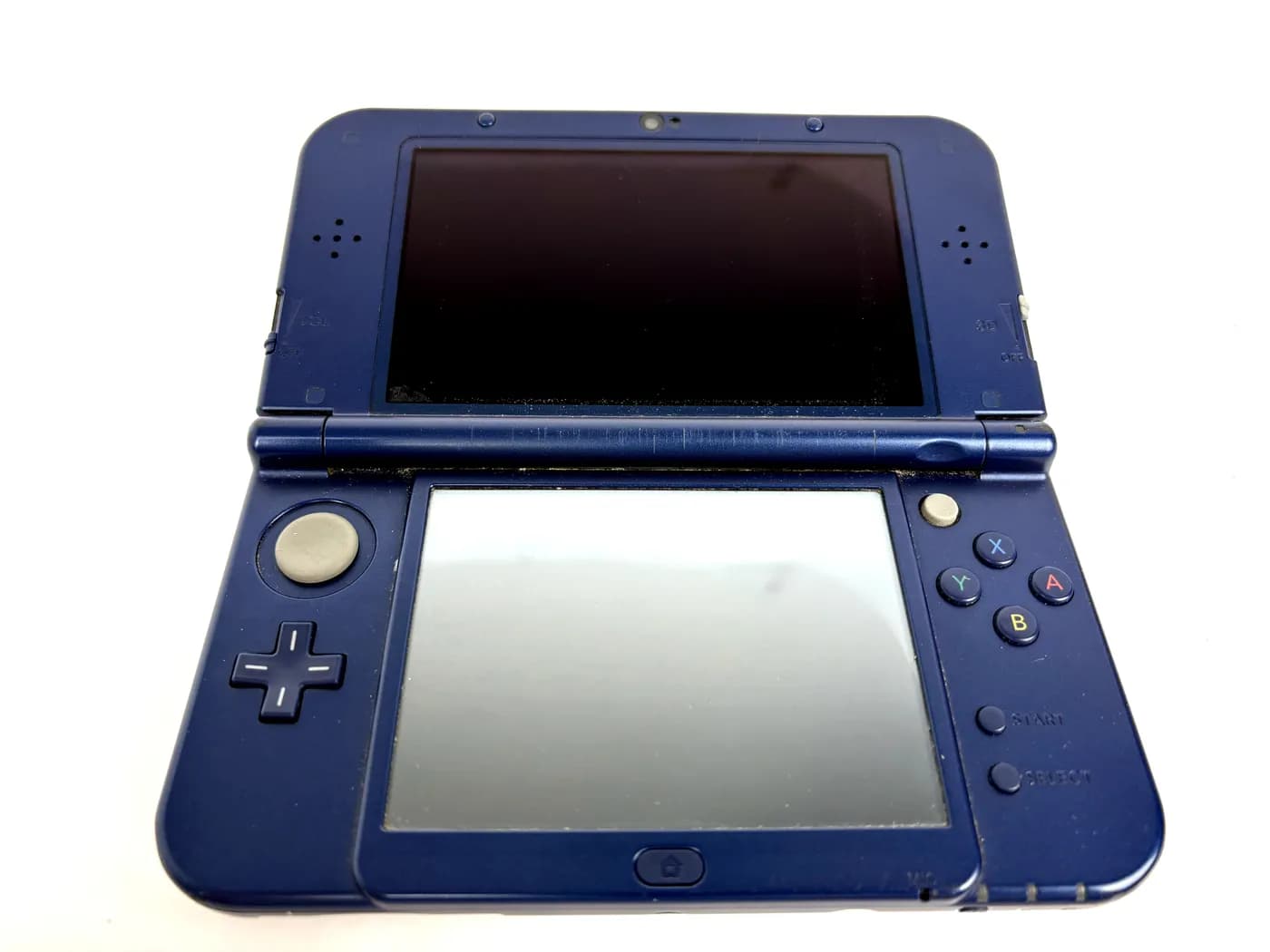 Nintendo New 3DS XL Metallic Blue Console (2x IPS) + Charger Set