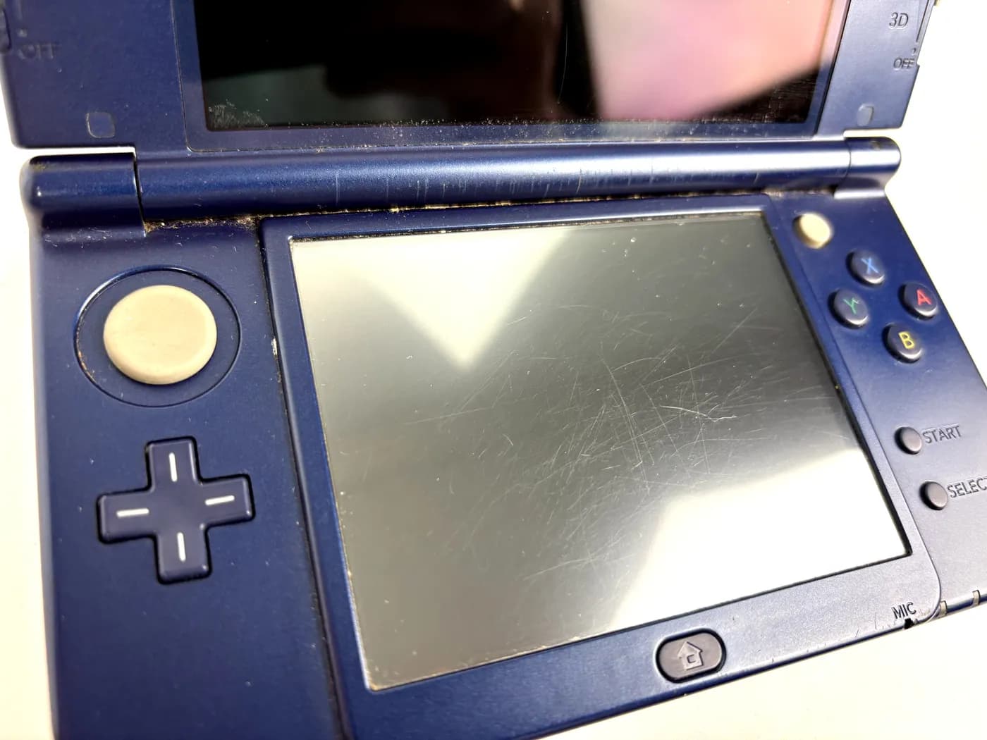 Nintendo New 3DS XL Metallic Blue Console (2x IPS) + Charger Set