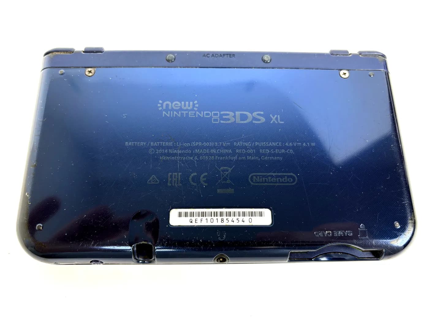Nintendo New 3DS XL Metallic Blue Console (2x IPS) + Charger Set
